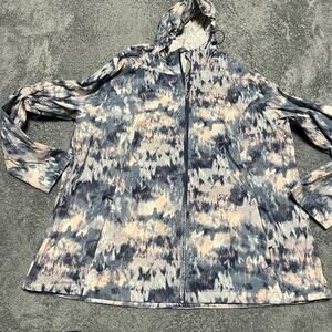 Eddie Bauer Rain Jacket Womens XXL Nylon Hooded Coat